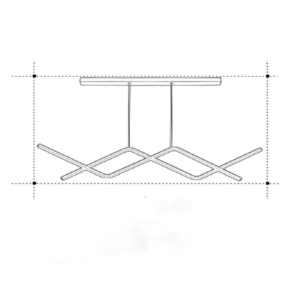 Lustra LED Modern Infinity G23530 GD, suspendata, cu telecomanda, 56W, 2850lm, auriu, cu trei tipuri de lumina LMX