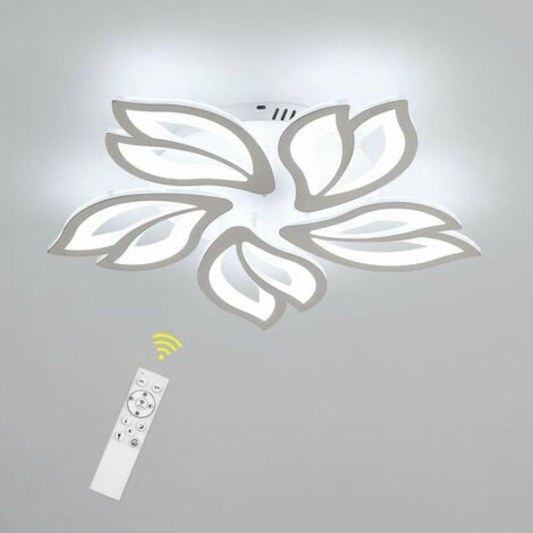 Lustra Led Cinci Petale, 110W, 5 Brate Si Telecomanda, Intensitate Reglabila S 5162/5 LMX