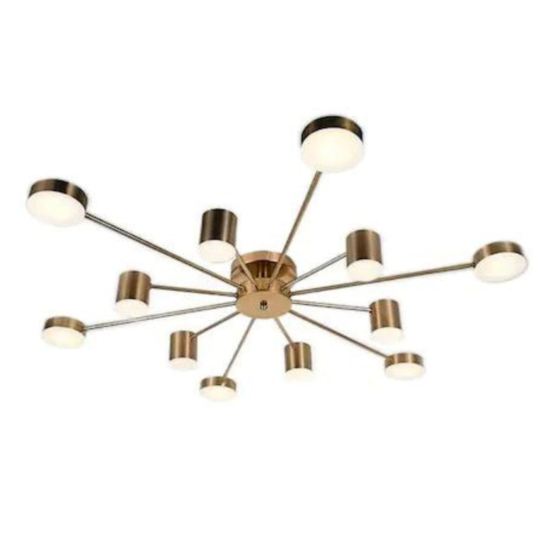 Lustra Led cu telecomanda, 3 Tipuri de Lumina, Intensitate Reglabila, 120W, G3867/Bronz LMX
