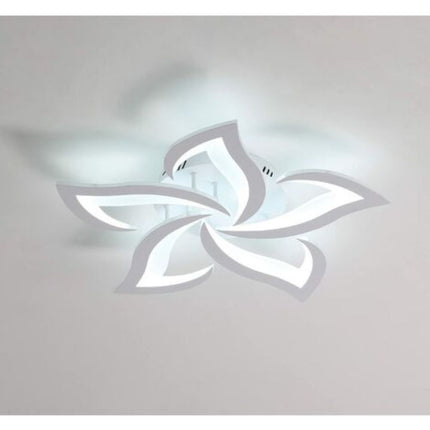 Lustra Led Vibe 80W, 5 Brate Si Telecomanda, Intensitate Reglabila G16801/5 WT