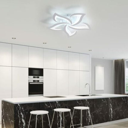 Lustra Led Vibe 80W, 5 Brate Si Telecomanda, Intensitate Reglabila G16801/5 WT