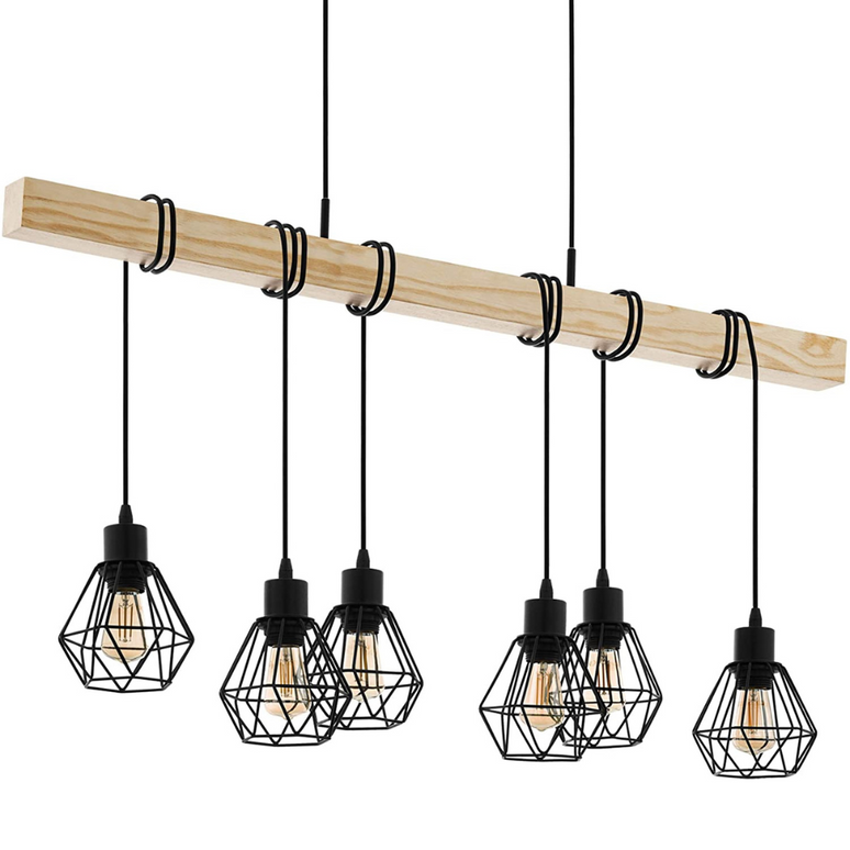 Lustra Modern Vintage 6, stil minimalist, E27, max 6x 60W  C22680/6 LMX