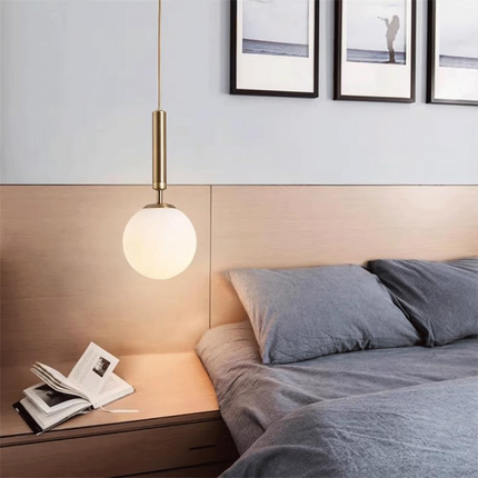 Lustra pe cablu Shiny Glow, stil minimalist, auriu, E27, max 60W DF107/1 GD