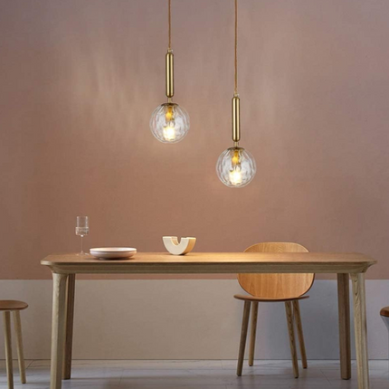Lustra pe cablu Stylish Glow, stil minimalist, auriu, E27, max 60W MX158/1