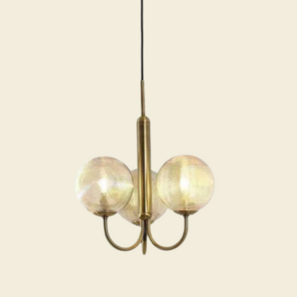 Lustra pe cablu Stylish Golden, stil minimalist, auriu, E27, max 60W MX132/3