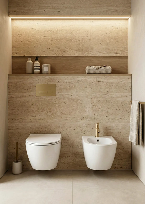 Bideu Suspendat Ceramic White Glossy