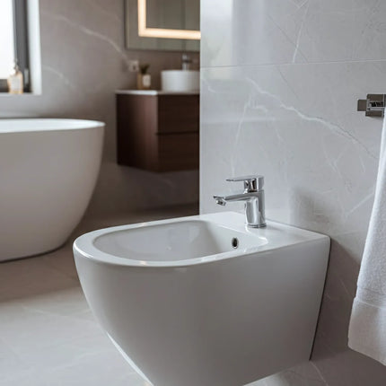 Bideu Suspendat Ceramic White Glossy