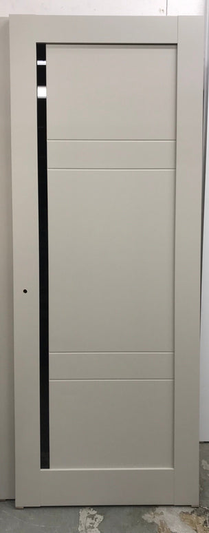 Ușă de interior ML-614 – cu panouri orizontale și geam satinat / Millenium - Carlo Porte www.olivy.ro