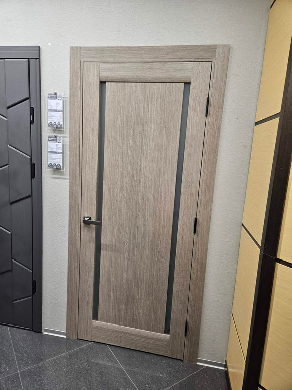 Ușă de interior ML-62 cu două benzi de sticlă satin – stil elegant / Millenium - Carlo Porte www.olivy.ro