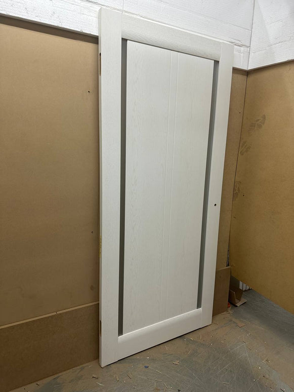 Ușă de interior ML-621 cu geam dublu lateral și riflaj vertical / Millenium - Carlo Porte www.olivy.ro