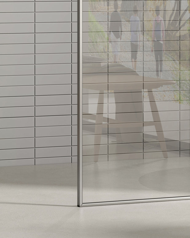 Paravan de duș walk-in fix minimalist reversibil