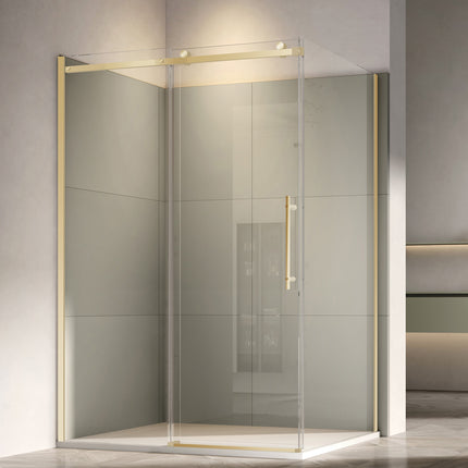 Paravan de duș walk-in culisant premium cu soft-close