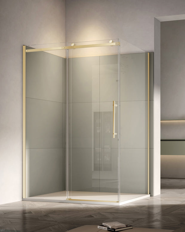 Paravan de duș walk-in culisant premium cu soft-close