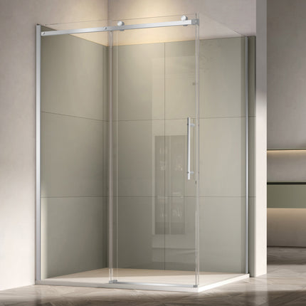 Paravan de duș walk-in culisant premium cu soft-close