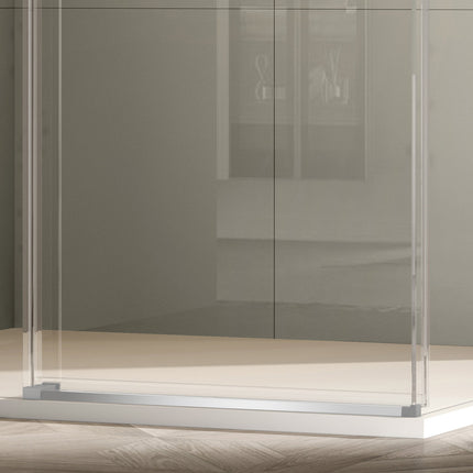 Paravan de duș walk-in culisant premium cu soft-close