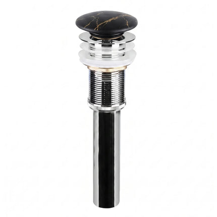 Ventil lavoar tip pop-up cu capac ceramic marmorat negru