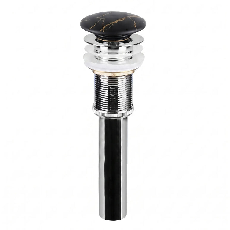 Ventil lavoar tip pop-up cu capac ceramic marmorat negru