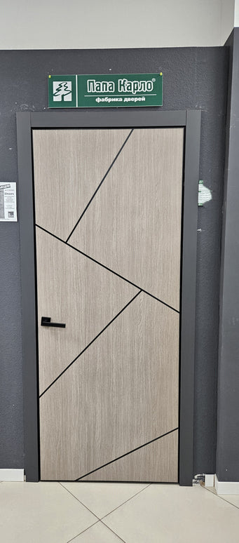 Ușă interior PL 15 – Design geometric avangardist, stil arhitectural urban / Plato - Carlo Porte www.olivy.ro