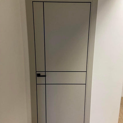 Ușă de interior PL 30 – Design geometric modern cu linii fine / Plato - Carlo Porte www.olivy.ro