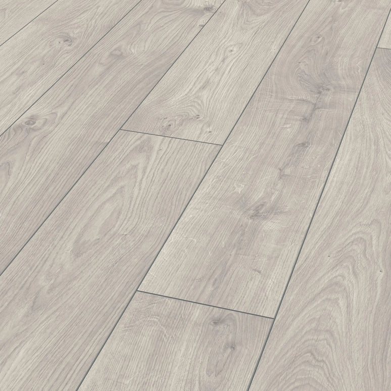 Parchet laminat Stejar Atlas Alb Exquisit D3223 8/32, Kronotex www.CasaDeco.ro