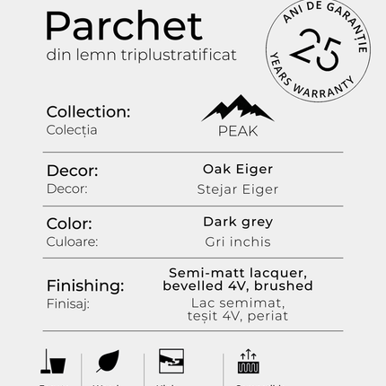 Parchet triplustratificat REZULT Oak Eiger