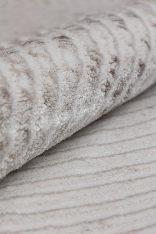 Covor  Lusso Cream Brown – Design Circular Elegant și Calitate Premium www.olivy.ro