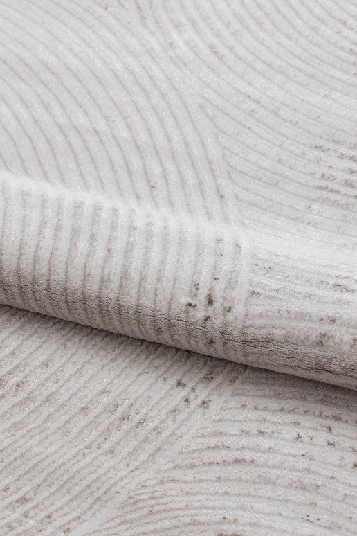 Covor  Lusso Cream Brown – Design Circular Elegant și Calitate Premium www.olivy.ro