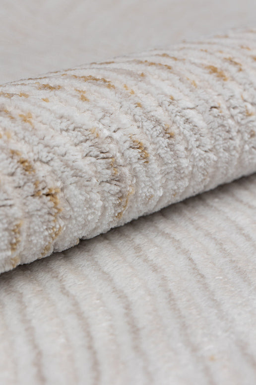 Covor  Lusso Crem Auriu – Design modern www.olivy.ro