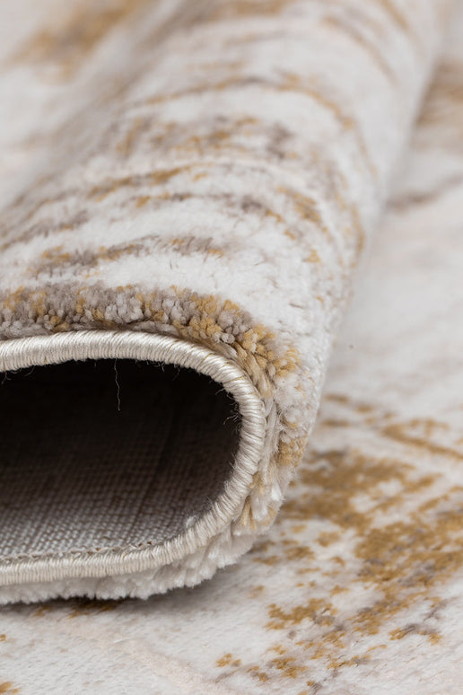 Covor Lusso Cream Gold – Design Modern cu Accente Aurii Elegante www.olivy.ro