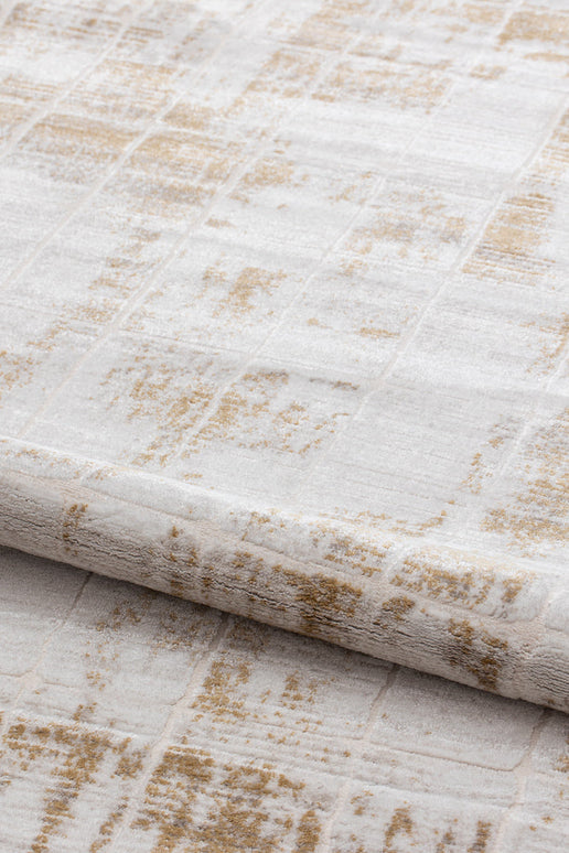 Covor Lusso Cream Gold – Design Modern cu Accente Aurii Elegante www.olivy.ro