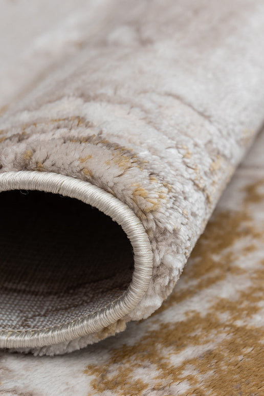 Covor Lusso Cream Gold – Eleganță în Tonuri Aurii www.olivy.ro