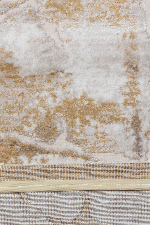 Covor Lusso Cream Gold – Eleganță în Tonuri Aurii www.olivy.ro