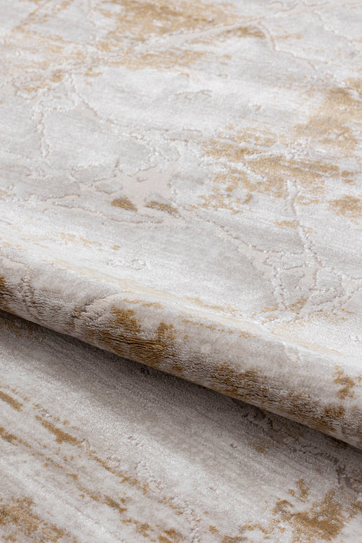 Covor Lusso Cream Gold – Eleganță în Tonuri Aurii www.olivy.ro