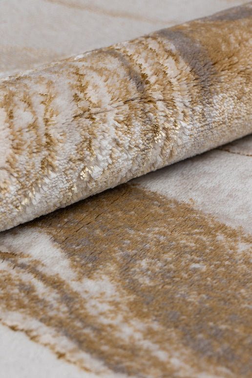Covor San Marco Cream Gold – Marmură Elegantă cu Reflexii Aurii www.olivy.ro