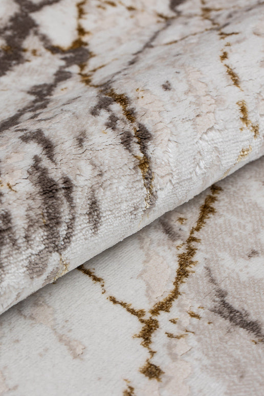 Covor San Marco Cream Brown – Model Marmură Elegantă www.olivy.ro