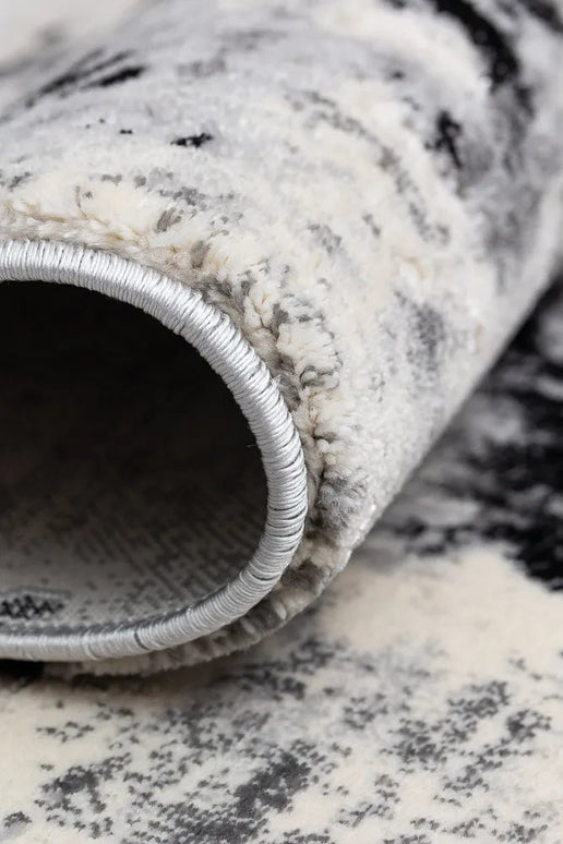 Covor living Rose 51272 Negru/ Gri armeda