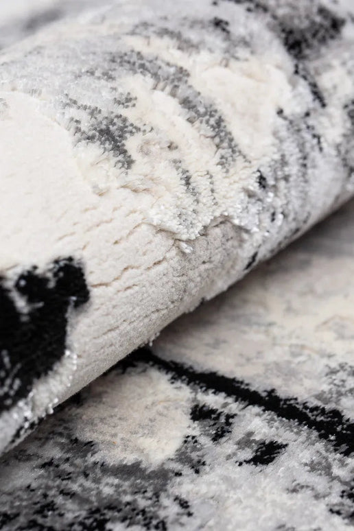 Covor living Rose 51272 Negru/ Gri armeda