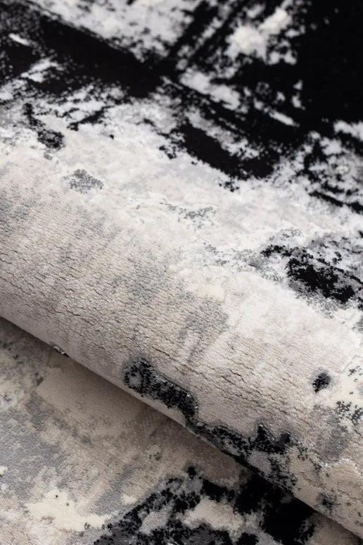 Covor living Rose 51272 Negru/ Gri armeda