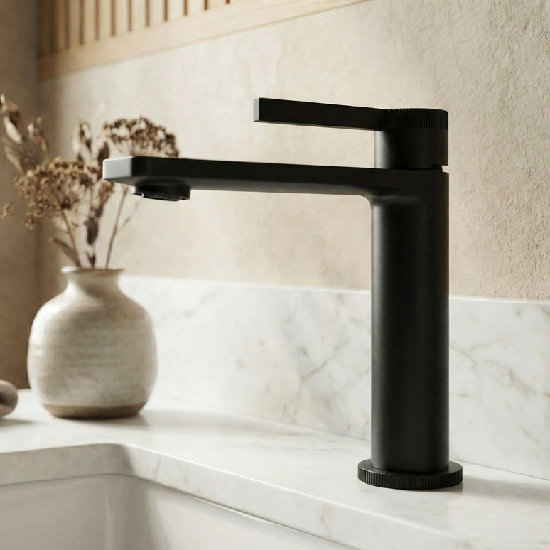 Baterie lavoar – Colecția Rical – Negru mat