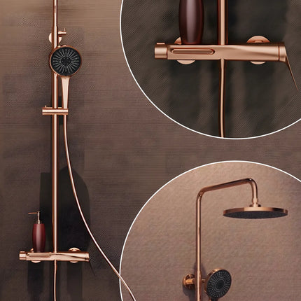 Coloană de duș 3 funcții – Rinel – Rose gold