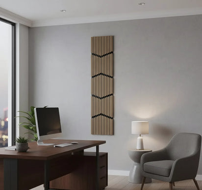 Panou riflaj decorativ Vertical Wave S0DV-01 – nuc inchis