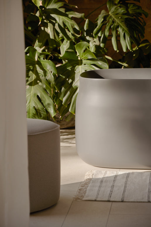 Cadă freestanding din compozit Duna Ofuro Gri