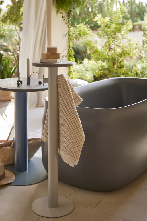 Cadă freestanding din compozit Duna Ofuro Gri