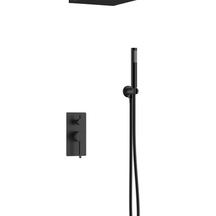 Set duș încastrat 2 funcții – Rical – Negru mat