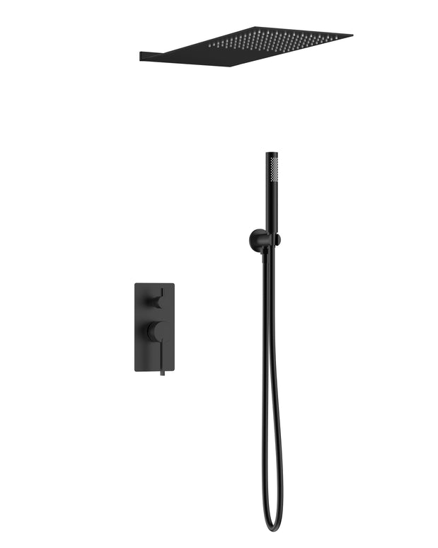 Set duș încastrat 2 funcții – Rical – Negru mat