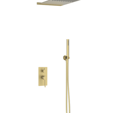 Set duș încastrat 2 funcții – Rical – Auriu periat