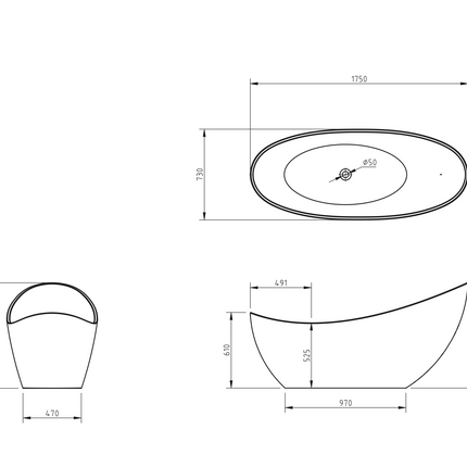 Cada din acril freestanding Eva JL6942