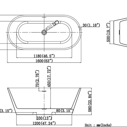 Cada din acril freestanding Hera JL6945