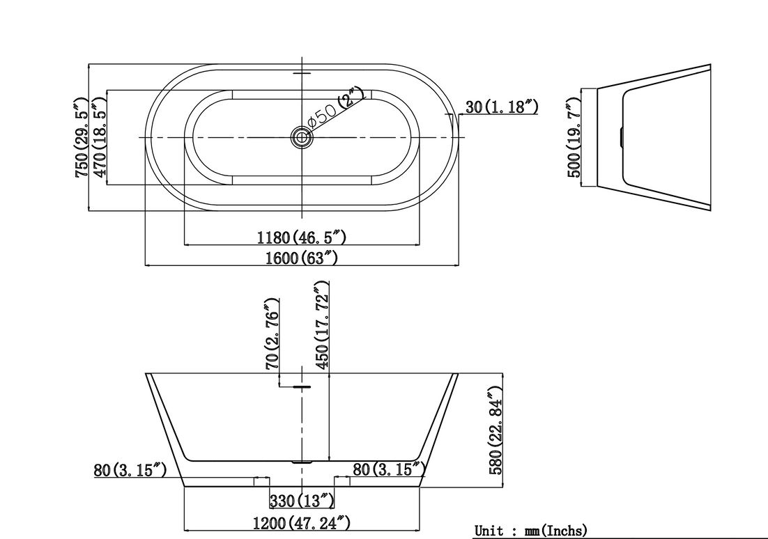 Cada din acril freestanding Hera JL6945
