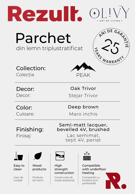Parchet triplustratificat REZULT Oak Trivor